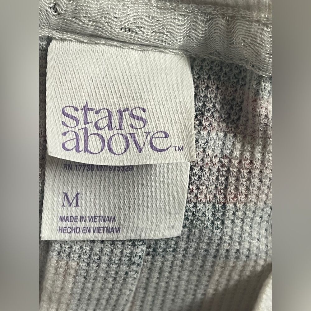 Stars Above Thermal Plaid Pajama Set Sz M - Picture 3 of 8